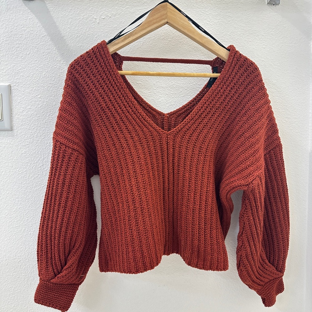 Forever 21 Brown Scoop Sweater